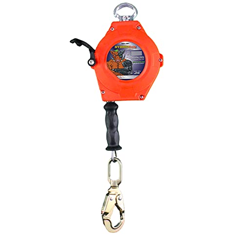 Malta Dynamics Hybrid Hog Series Self Retracting Lifeline 30' Class A & B, Quick-Action Braking System, YoYo Cable, Fall Protection Retractable Safety Lanyard - OSHA/ANSI Compliant