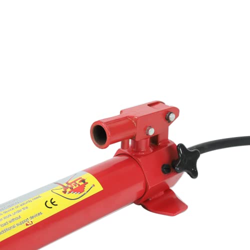 TYFYB 10 Ton Porta Power Kit - 2M(78.7 inch) Oil Hose Hydraulic Car Jack Ram for Loadhandler Truck Bed Unloader Farm and Hydraulic Equipment Construction - Red, CY3058