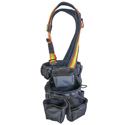 Super Anchor Safety 6151-GHX Deluxe Full Body Harness plus All-Pakka Tool Bag Combo, X-Large, Hi-Viz