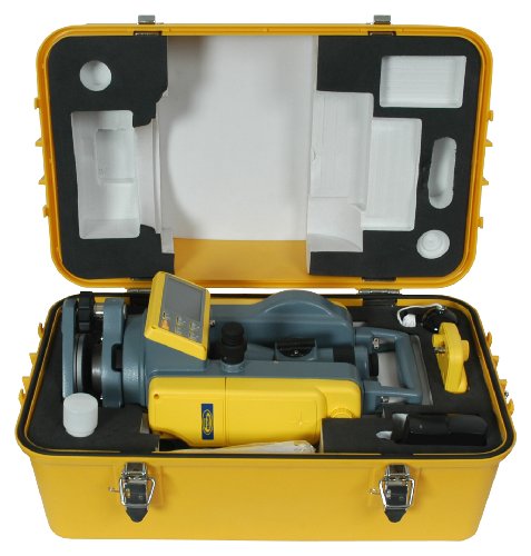 Spectra Precision DET-2 Digital Electronic Theodolite, Construction Surveying Equipment Set, Rechargeable and Alkaline Batteries, Carry Case